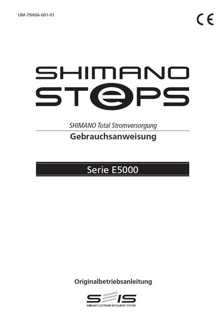 SHIMANO STEPS E5000 Gebrauchsanweisung