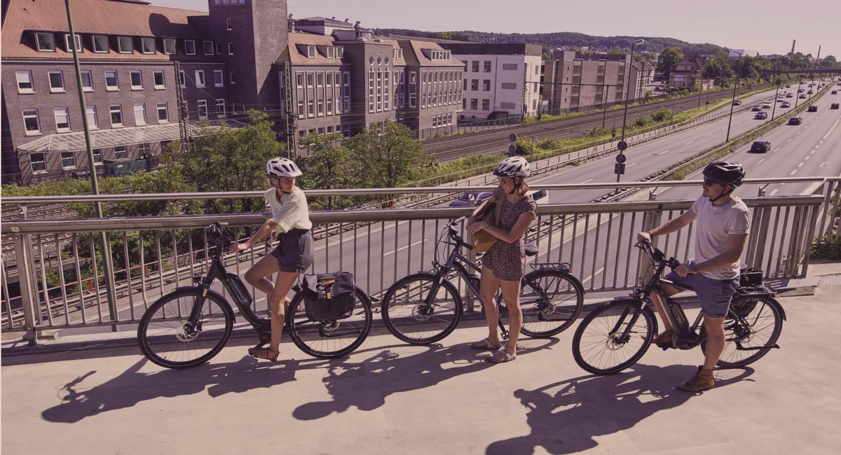 Auf ausgiebiger Tour mit unseren FALTER E-Bikes